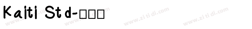 Kaiti Std字体转换